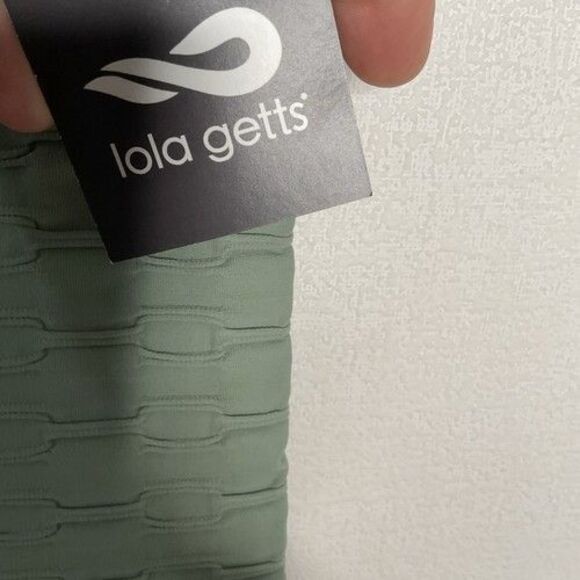 NWT Lola Getts Matte/Sagebrush Green Hi-Rise Skinny Capri Leggings Women Size M - Picture 6 of 14